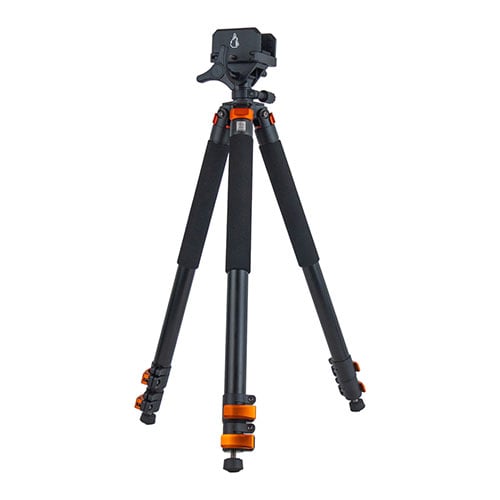 Prussia Precision Universal Shooting Tripod erbjuder stabilt stöd med en universell clamp head, justerbara benhöjder och dual-function feet för alla terränger.